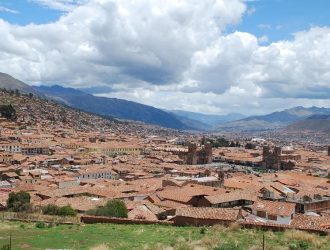 A view across Cusco in the Peruvian Andes